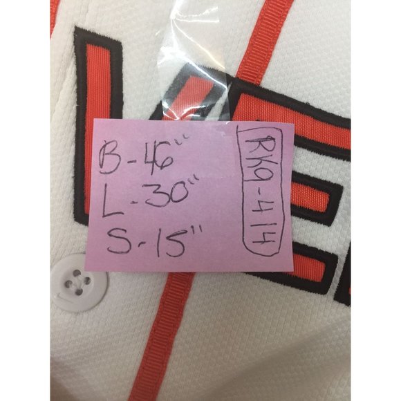 Nike Jersey Size M Beavers White Nike Fit Dry Short Sleeves Button Down - Picture 14 of 14